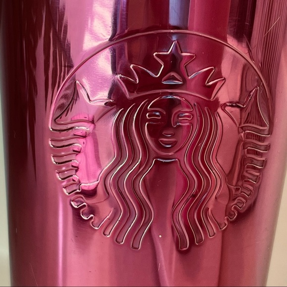 Starbucks Berry Pink 2016 Stainless Steel Cold Beverage Tumbler 24 oz. - Picture 6 of 16